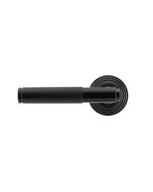 Black Brompton Lever on Rose Set (Beehive) - Unsprung
