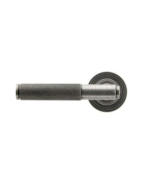 Pewter Brompton Lever on Rose Set (Beehive) - Unsprung