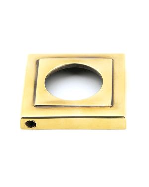 Aged Brass Newbury Lever on Rose Set (Square) - Unsprung