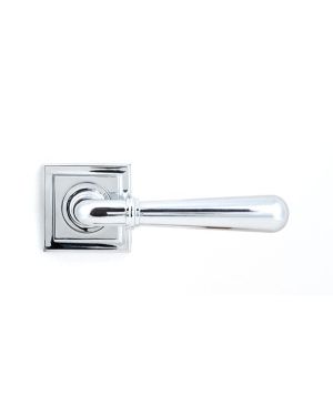 Polished Chrome Newbury Lever on Rose Set (Square) - Unsprung