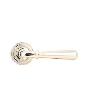 Polished Nickel Newbury Lever on Rose Set (Art Deco) - Unsprung