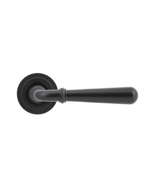 Aged Bronze Newbury Lever on Rose Set (Art Deco) - Unsprung