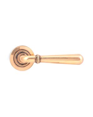 Polished Bronze Newbury Lever on Rose Set (Plain) - Unsprung