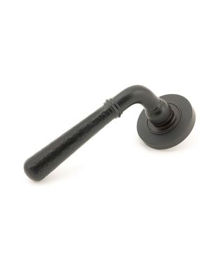 Aged Bronze Hammered Newbury Lever on Rose Set (Plain) - Unsprung