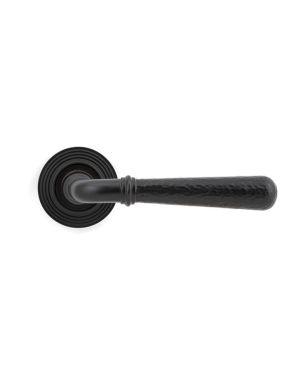 Aged Bronze Hammered Newbury Lever on Rose Set (Beehive) - Unsprung
