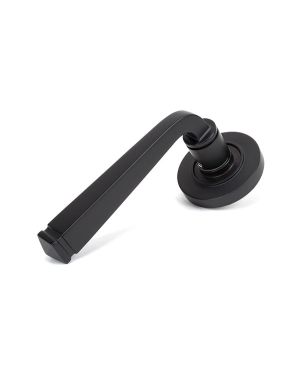 Aged Bronze Avon Round Lever on Rose Set (Plain) - Unsprung