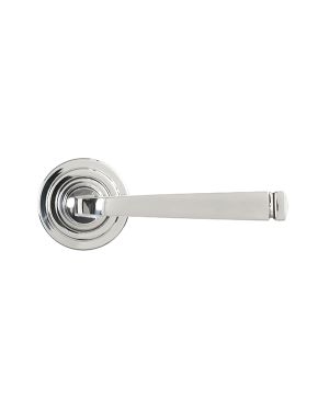Polished Marine SS (316) Avon Round Lever on Rose Set (Art Deco) U