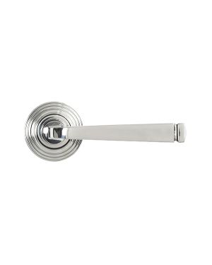Polished Marine SS (316) Avon Round Lever on Rose Set (Beehive) - Unsprung