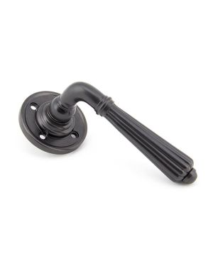 Aged Bronze Hinton Lever on Rose Set - Unsprung