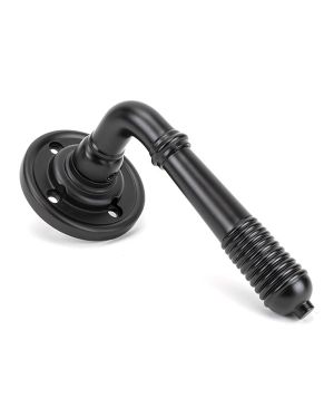 Aged Bronze Reeded Lever on Rose Set - Unsprung