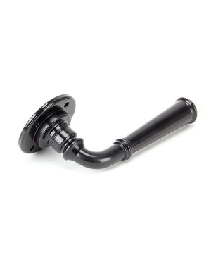 Black Regency Lever on Rose Set - Unsprung