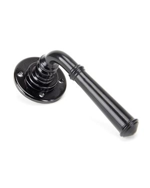 Black Regency Lever on Rose Set - Unsprung