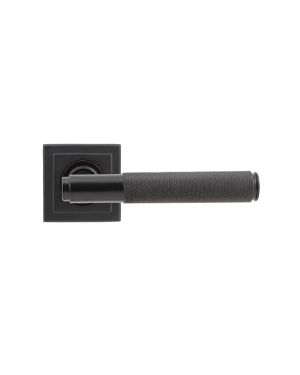 Aged Bronze Brompton Lever on Rose Set (Square) - Unsprung