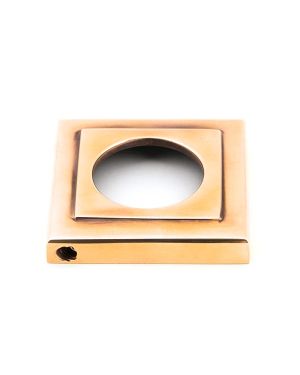 Polished Bronze Brompton Lever on Rose Set (Square) - Unsprung