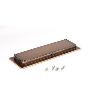Polished Bronze 175mm Plain Rectangular Pull