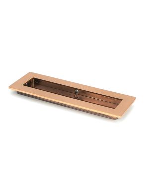 Polished Bronze 175mm Plain Rectangular Pull