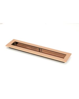Polished Bronze 250mm Plain Rectangular Pull