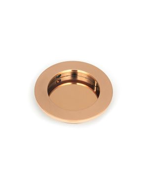 Polished Bronze 75mm Plain Round Pull