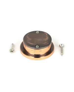 Polished Bronze 34mm Round Finger Edge Pull