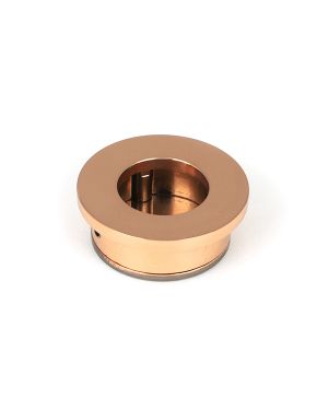 Polished Bronze 34mm Round Finger Edge Pull