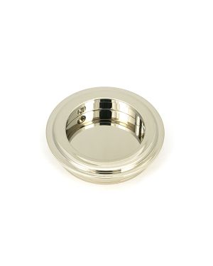 Polished Nickel 60mm Art Deco Round Pull