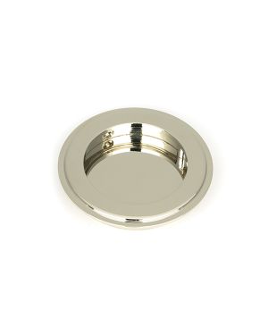 Polished Nickel 75mm Art Deco Round Pull
