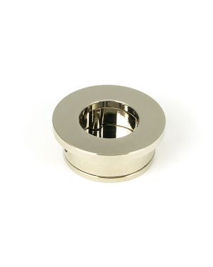 Polished Nickel 34mm Round Finger Edge Pull