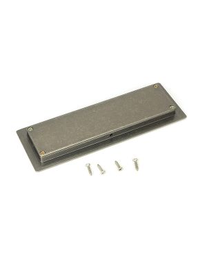 Pewter 175mm Art Deco Rectangular Pull