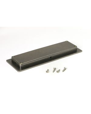Pewter 175mm Plain Rectangular Pull