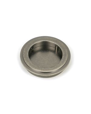 Pewter 60mm Art Deco Round Pull