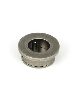 Pewter 34mm Round Finger Edge Pull