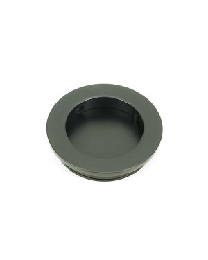 Matt Black 60mm Plain Round Pull