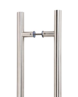 Satin Marine SS (316) 1.8m T Bar Handle B2B Fix 32mm Ø