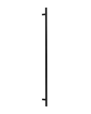 Matt Black SS (316) 1.5m T Bar Handle Bolt Fix 32mm Ø