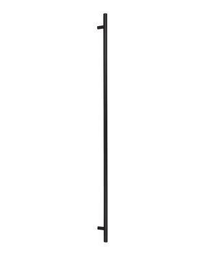 Matt Black SS (316) 1.8m T Bar Handle Bolt Fix 32mm Ø