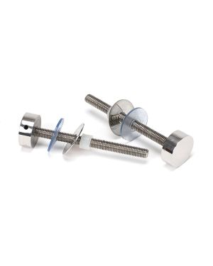Polished SS (304) 100mm Bolt Fixings for T Bar (2)