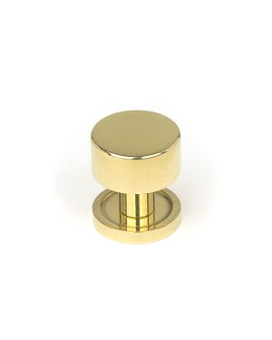 Polished Brass Kelso Cabinet Knob - 25mm (Plain)
