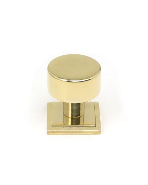Polished Brass Kelso Cabinet Knob - 25mm (Square)