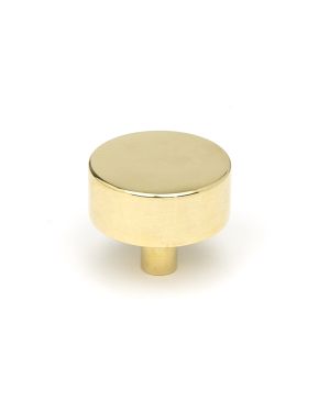 Polished Brass Kelso Cabinet Knob - 38mm (No Rose)