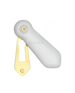 Covered Escutcheon Plain White