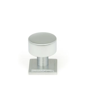 Satin Chrome Kelso Cabinet Knob - 25mm (Square)