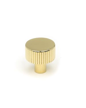 Polished Brass Judd Cabinet Knob - 25mm (No Rose)