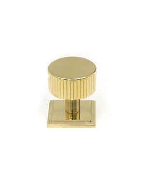 Polished Brass Judd Cabinet Knob - 32mm (Square)