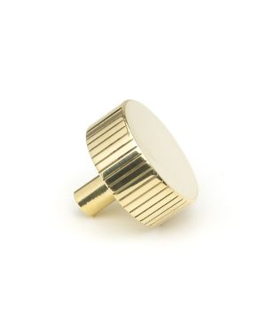 Polished Brass Judd Cabinet Knob - 38mm (No Rose)