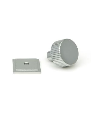 Satin Chrome Judd Cabinet Knob - 25mm (Square)