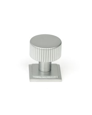 Satin Chrome Judd Cabinet Knob - 25mm (Square)