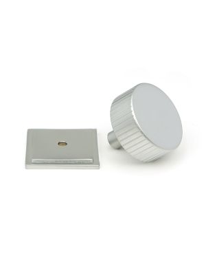 Satin Chrome Judd Cabinet Knob - 38mm (Square)