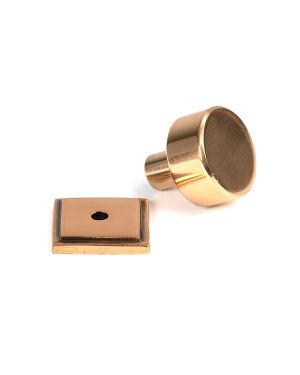 Polished Bronze Kelso Cabinet Knob - 25mm (Square)