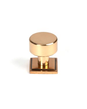Polished Bronze Kelso Cabinet Knob - 25mm (Square)