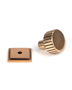 Polished Bronze Judd Cabinet Knob - 25mm (Square)